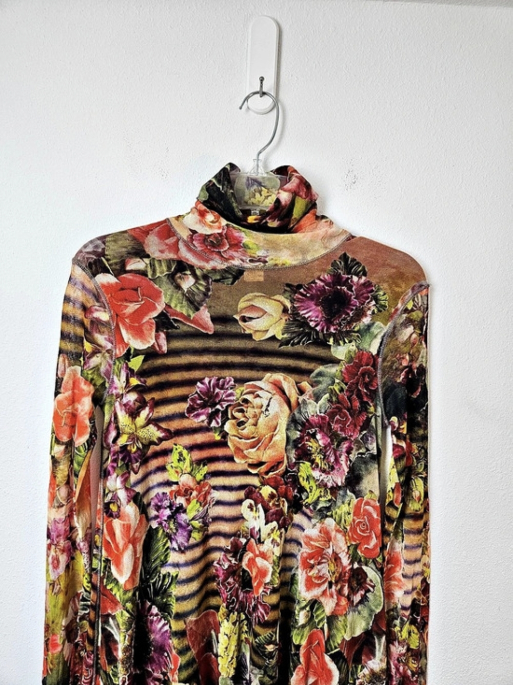 Jean Paul Gaultier Fuzzi floral Soleil mesh dress Floral Size Medium